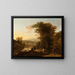 Landscape with a Draftsman - Jan Both — framed artwork on a wall