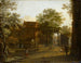 Rue de village avec pont-levis - Jan Both — artwork view