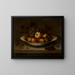 Plate with fruits - Jan Bouman — framed artwork on a wall