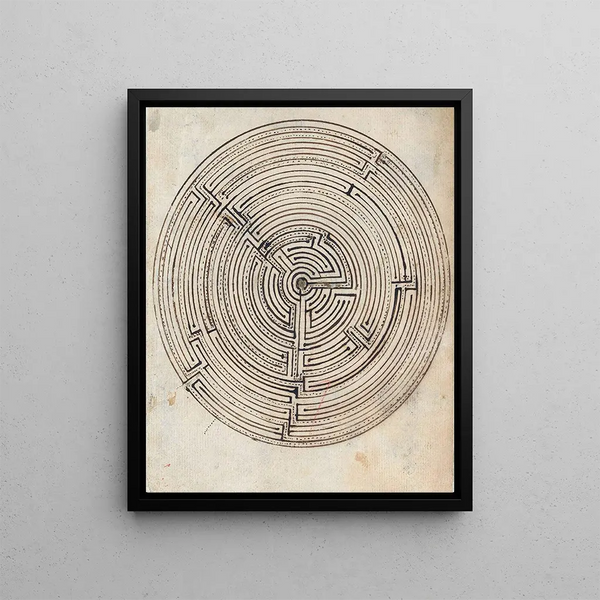 Labyrinth - Jan Brandes — framed artwork on a wall