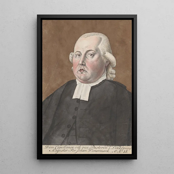 Portrait of Per Johan Wimermark - Jan Brandes — framed artwork on a wall
