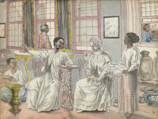 La visite dans une maison européenne à Batavia - Jan Brandes — artwork view
