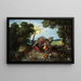 Landscape Painting with Allegories of the Four Elements - Jan Brueghel the Younger — framed artwork on a wall