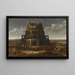 The Tower of Babel - Jan Christiaensz Micker — framed artwork on a wall