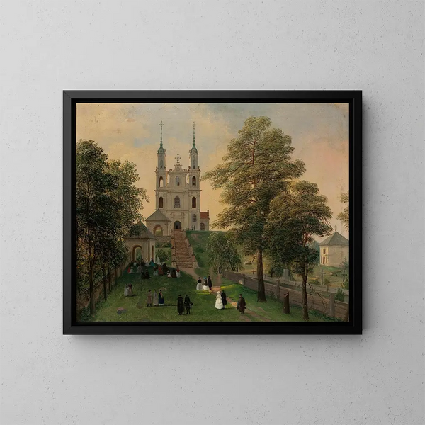 Calvaire de Vilnius - Jan Chrucki — framed artwork on a wall