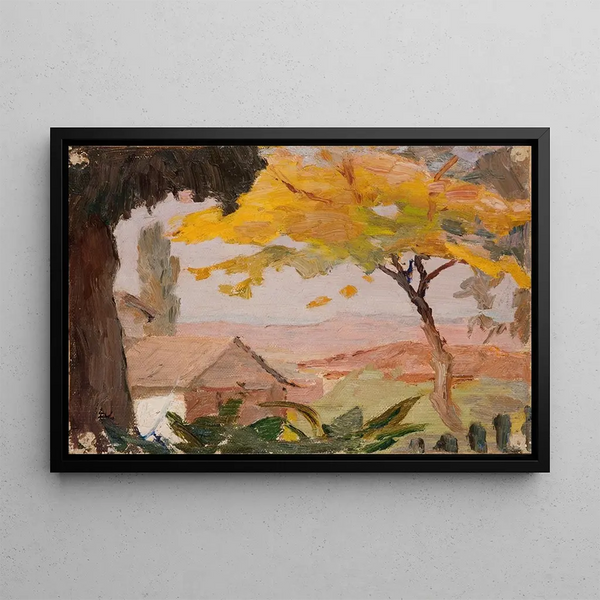 View of Bursa - Jan Cybis — framed artwork on a wall
