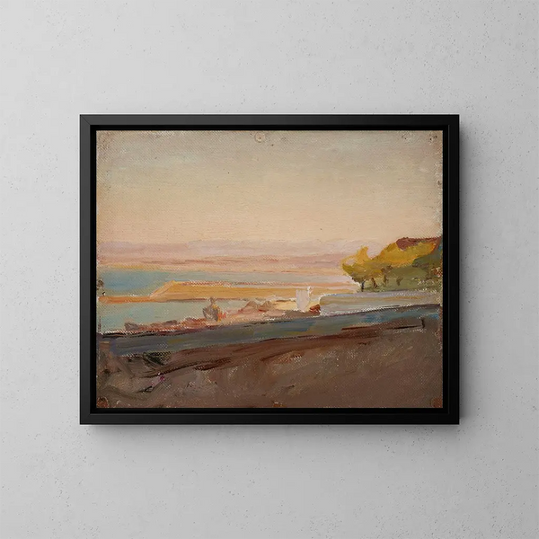 Cala Bona Painting - Jan Cybis — framed artwork on a wall