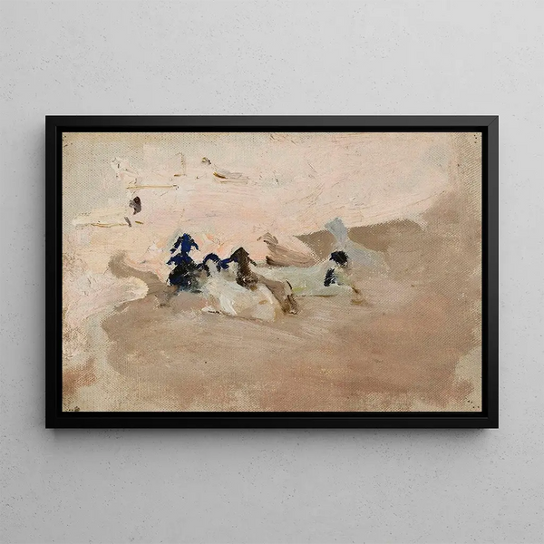 Goats of Corfu from the Greece trip - Jan Cybis — framed artwork on a wall