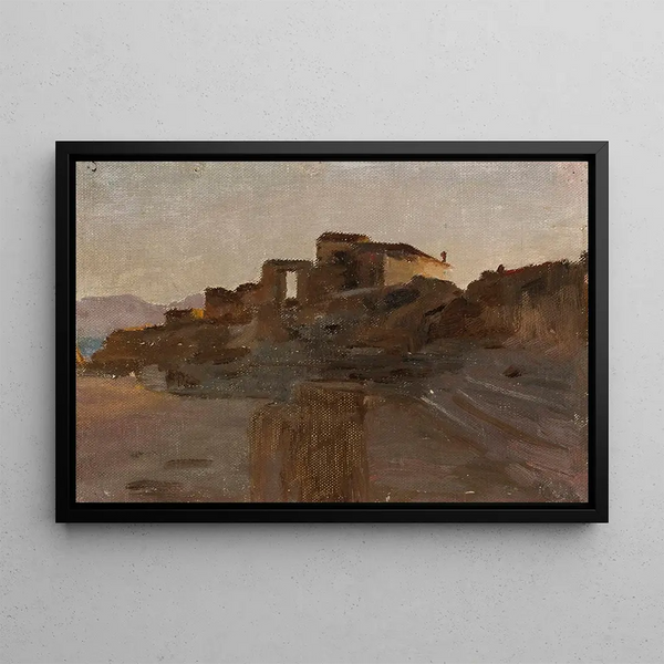 Éleusis From the Journey in Greece - Jan Cybis — framed artwork on a wall