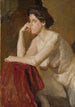 Study of a Female Model - Jan Cybis — artwork view