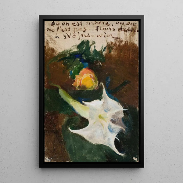 Flowers - Jan Cybis — framed artwork on a wall