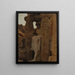 Fragment of a temple in Luxor from the Egypt trip - Jan Cybis — framed artwork on a wall