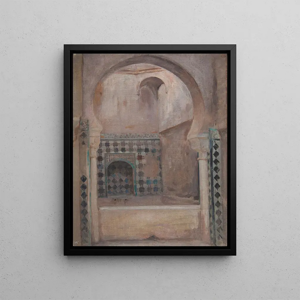 Alhambra de Grenade - Jan Cybis — framed artwork on a wall