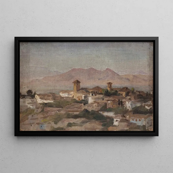 Pomegranate - Jan Cybis — framed artwork on a wall
