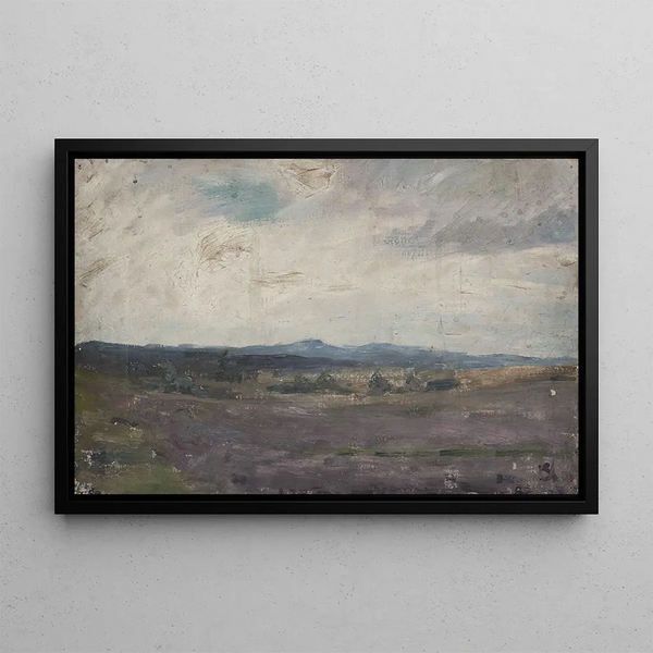 Landscape Painting in Finland - Jan Cybis — framed artwork on a wall