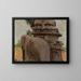 Pagoda of Mahalipur carved into the rock during the journey in India - Jan Cybis — framed artwork on a wall