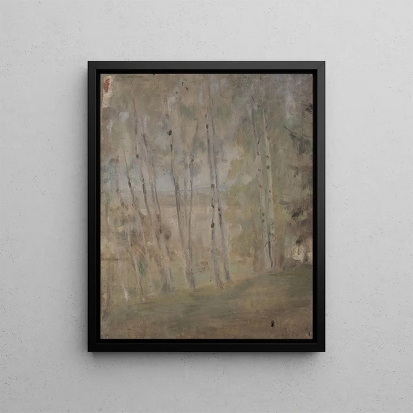 Maryino Birch Tree - Jan Cigliski — framed artwork on a wall
