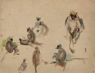 Monkeys of the Journey to India - Jan Cybis — artwork view