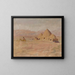 Monument sur la tombe kirghize dans la steppe. De la voyage à Turkestan. - Jan Cybis — framed artwork on a wall