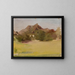 Mountain Landscape Painting of the Journey in India - Jan Cybis — framed artwork on a wall