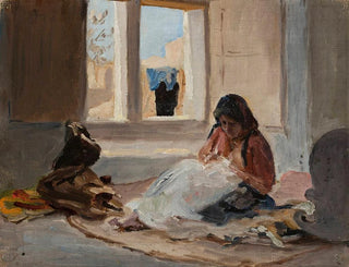 Nazareth painting, from the journey in Palestine - Jan Cybis — artwork view