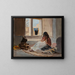 Nazareth painting, from the journey in Palestine - Jan Cybis — framed artwork on a wall