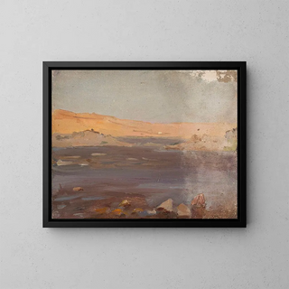 Nil during the journey to Egypt - Jan Cybis — framed artwork on a wall