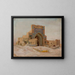 Mosque Persian ancient of the journey in Turkestan - Jan Cybis — framed artwork on a wall