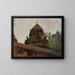 Old Temple in Madras - Jan Cybis — framed artwork on a wall