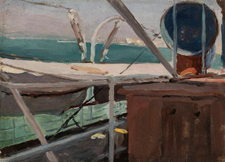 on the Odessa Ship Fliegende Hollender from the Palestine Voyage - Jan Cybis — artwork view