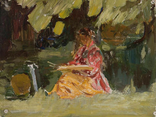 Painter at Work - Jan Cybis — artwork view