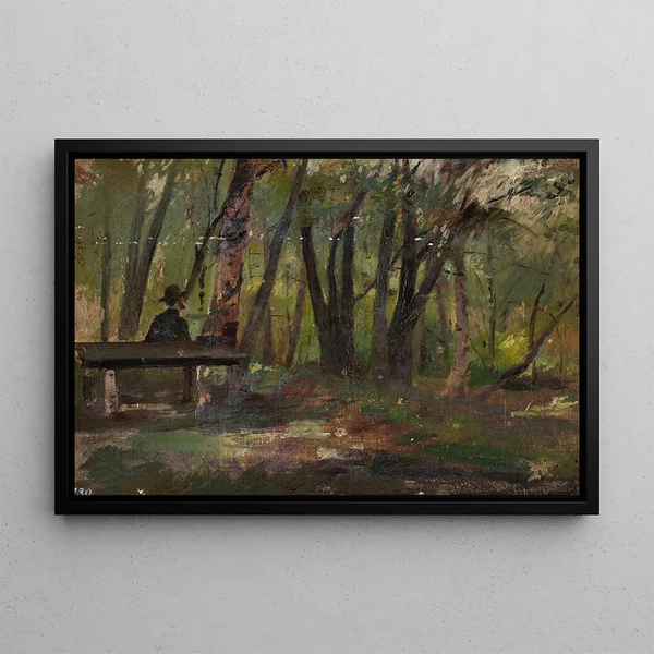 Parc de Saint-Pétersbourg sur l'île Petrovsky - Jan Cybis — framed artwork on a wall