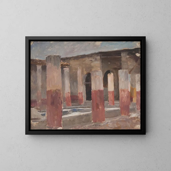 Pompeii - Jan Cybis — framed artwork on a wall