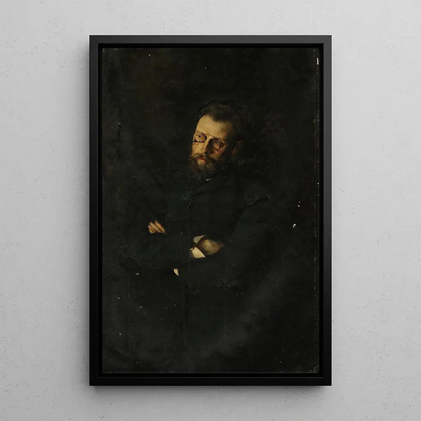Portrait of Erazm Piltz - Jan Cybis — framed artwork on a wall
