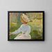 Portrait of Eugénie Alexandra Rubtsov, mother of the painter Rubtsov - Jan Cybis — framed artwork on a wall