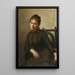 Portrait Painting of Helena Piltz née Rymowicz - Jan Cybis — framed artwork on a wall