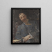 Portrait Painting of M. Berlin - Jan Cybis — framed artwork on a wall