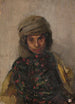 Portrait of a Jewish Woman from the Crimean Journey - Jan Cybis — artwork view