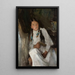 Portrait of a Girl - Jan Cybis — framed artwork on a wall