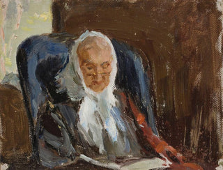 Portrait painting of Maria Petrovna Rubtsov, the painter Rubtsov's grandmother - Jan Cybis — artwork view