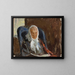 Portrait painting of Maria Petrovna Rubtsov, the painter Rubtsov's grandmother - Jan Cybis — framed artwork on a wall