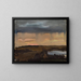 Rain impressions from the train - Jan Cybis — framed artwork on a wall