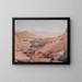 Indian landscape distant from the journey in India - Jan Cybis — framed artwork on a wall