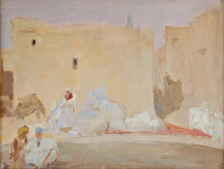 Sahara Buildings Painting - Jan Cybis — artwork view