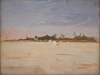 Sahara, the sirocco in the desert - Jan Cybis — artwork view