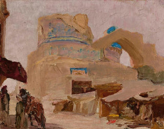 Tomb of Bibi-Khanym in Samarkand, wife of Tamerlan - Jan Cybis — artwork view