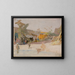 the Samarkand Market, from the journey in Turkestan - Jan Cybis — framed artwork on a wall