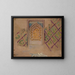 Window of Samarkand, from the journey in Turkestan - Jan Cybis — framed artwork on a wall