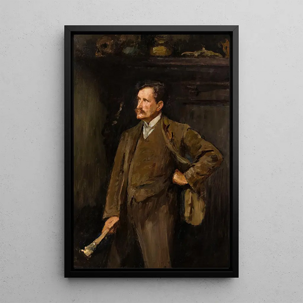 Self-portrait - Jan Cybis — framed artwork on a wall