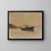 Ship on the Black Sea during the voyage to Constantinople - Jan Cybis — framed artwork on a wall
